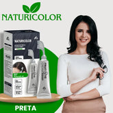 Tinta de Cabelo Vegetal Sem Amônia NaturiColor + Pente de Brinde