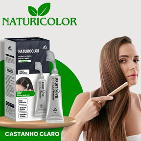 Tinta de Cabelo Vegetal Sem Amônia NaturiColor + Pente de Brinde