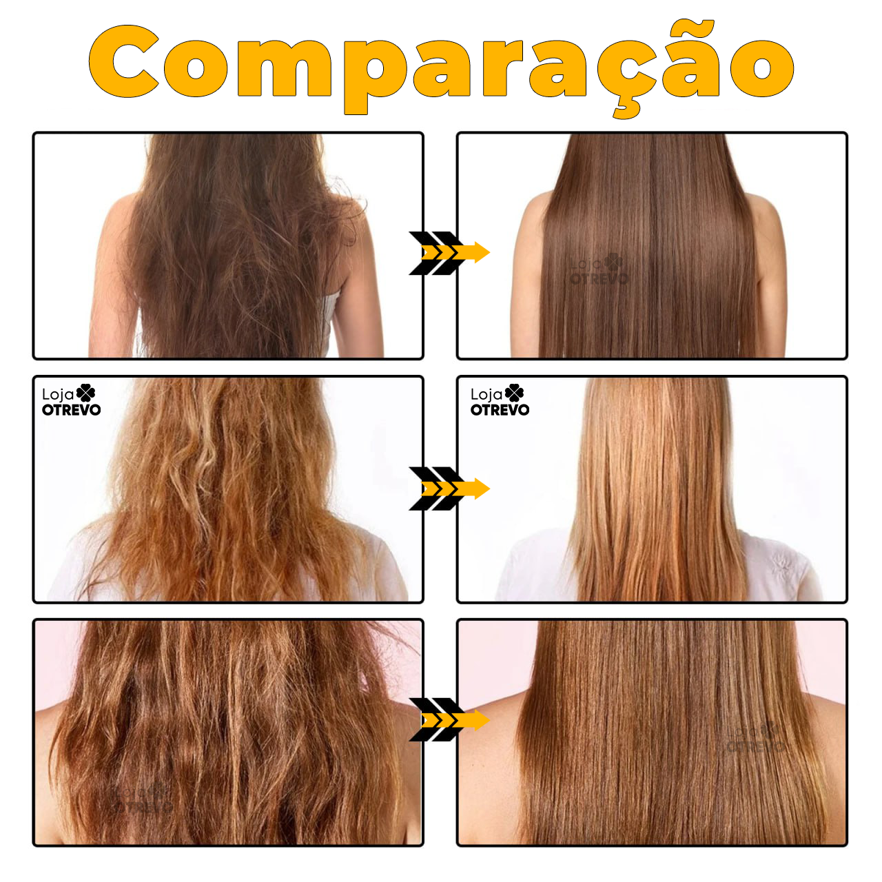 Máscara de Alisamento instantâneo a base de Colágeno Puro & Keratina Pura - GoldHair®