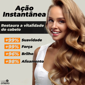 Máscara de Alisamento instantâneo a base de Colágeno Puro & Keratina Pura - GoldHair®