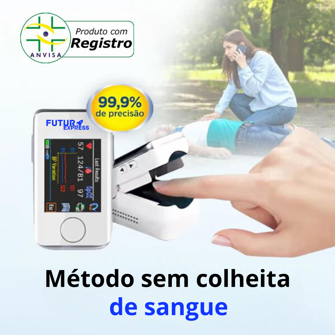 SmartGlico Philipss™ - Medidor a laser de glicose no sangue não invasivo de alta precisão™ [PRECISÃO DE 99,9%]